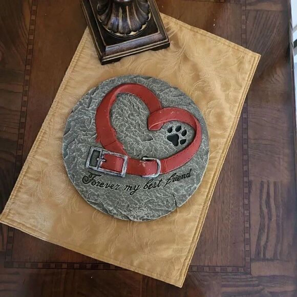 Pet memorial stepping stone Forever my best friend - Picture 2 of 2